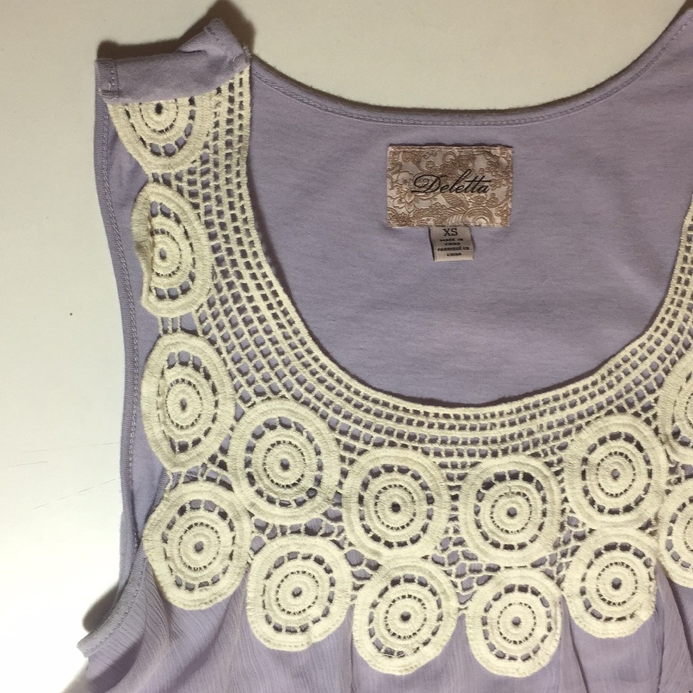Anthropologie Deletta Circled Adornment Tank Top - Picture 6 of 9